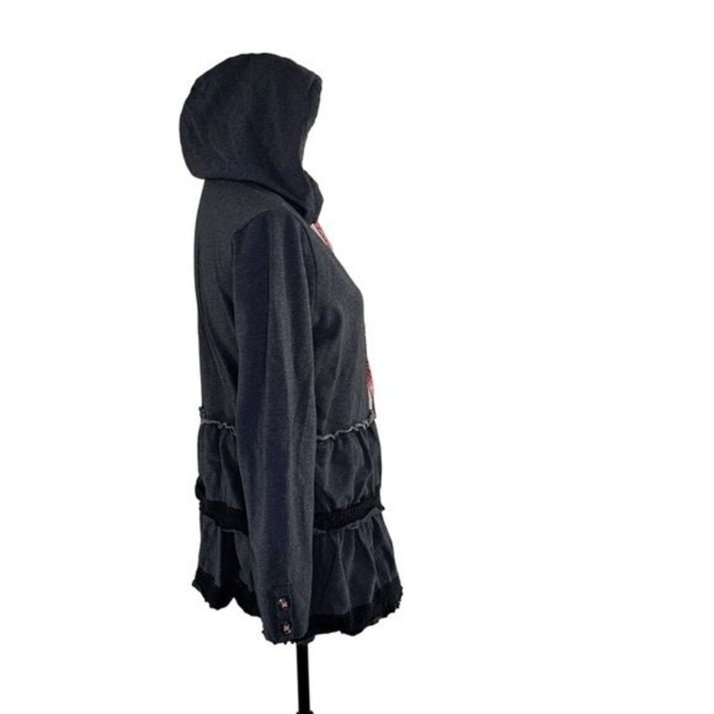 Matilda Jane Wise and Wonderful ruffle zip up hooded jacket Size Medium - Picture 6 of 10